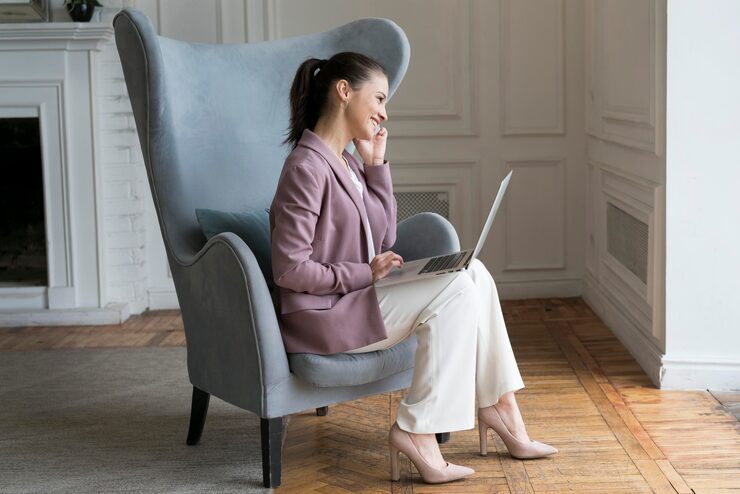 Crossing your legss in a computer chair